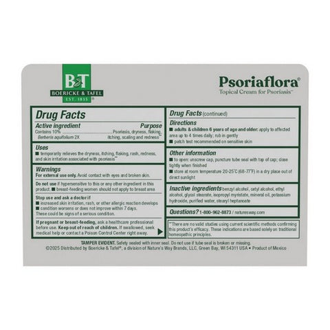Boericke & Tafel, Psoriaflora Cream, 1 Oz
