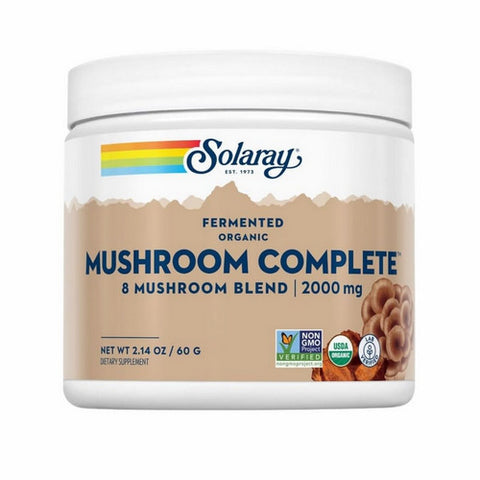 Solaray, Organic Fermented Mushroom Complete, 2000 mg, 60 Grams