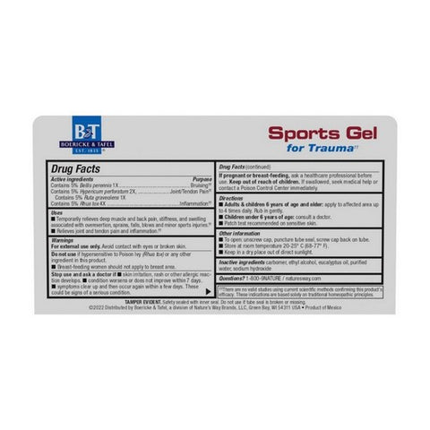 Boericke & Tafel, Sports Gel, 2.5 FL Oz