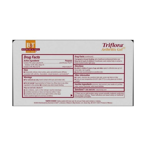 Boericke & Tafel, Triflora Arthritis Gel, 2.75 Fl Oz