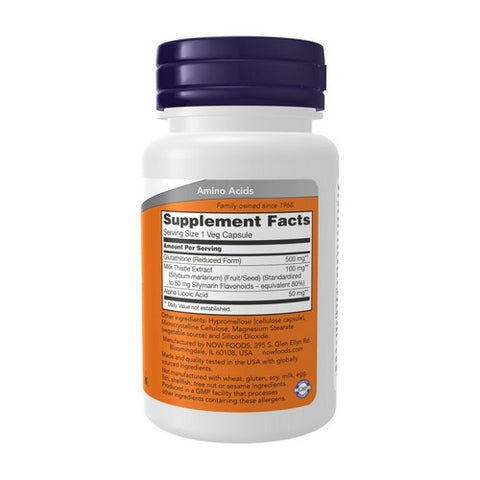 Now Foods, Glutathione, 500 mg, 30 Veg Caps