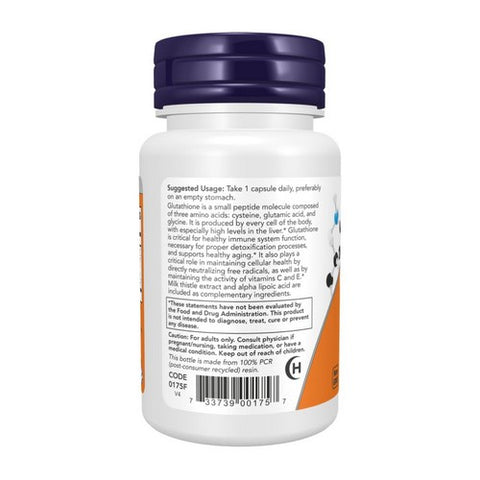 Now Foods, Glutathione, 500 mg, 30 Veg Caps