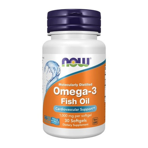 Now Foods, Omega-3, 1000 mg, 30 Soft Gels