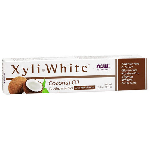 Now Foods, XyliWhite Coconut Oil Toothpaste Gel, 6.4 Oz