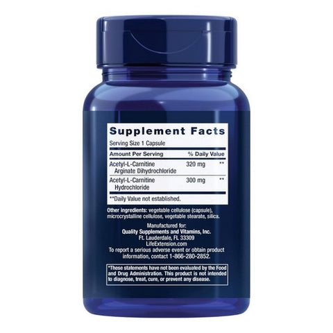 Life Extension, Acetyl-L-Carnitine Arginate, 90 Veg Caps