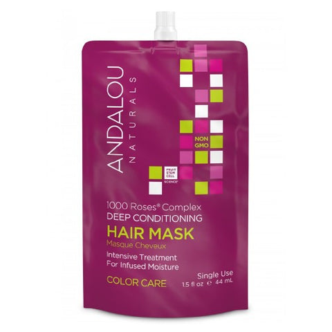 Andalou Naturals, 1000 Roses Complex Color Care Hair Mask, 1.5 Oz