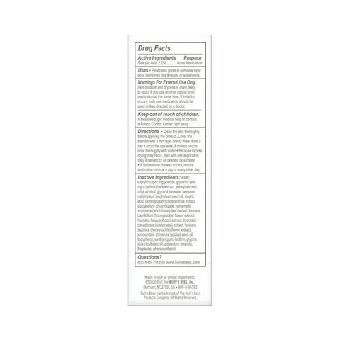 Burts Bees, Acne Solutions Maximum Strength Spot Treatment Cream, 0.5 Oz