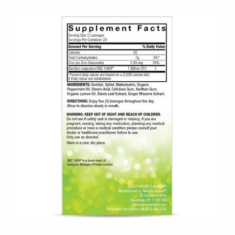 Nature's Answer, Periobrite Dry Mouth Lozenges, 100 Count
