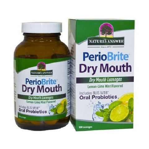 Nature's Answer, Periobrite Dry Mouth Lozenges, 100 Count
