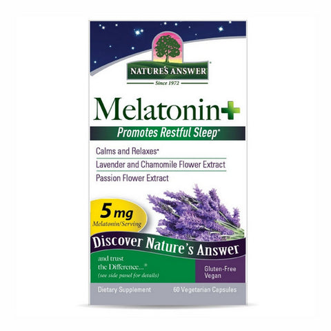 Nature's Answer, Melatonin Plus, 60 Veg Caps