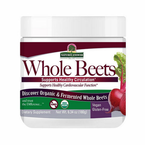 Nature's Answer, Organic & Fermented Whole Beets Powder, 6.34 Oz