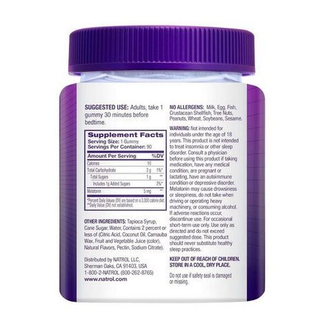 Natrol, Melatonin Sleep, 5 Mg, 90 Gummies