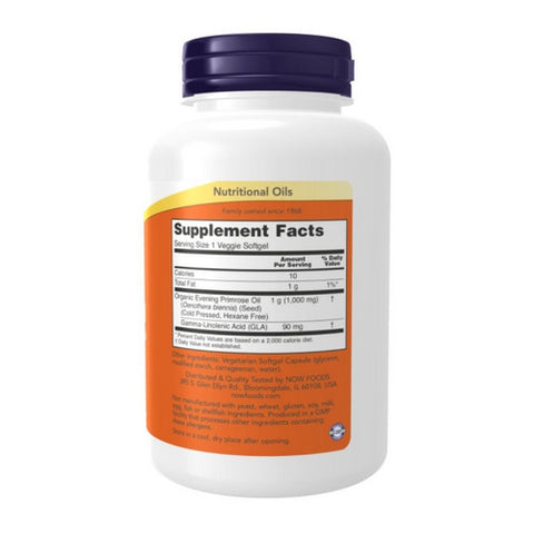 Now Foods, Evening Primrose Oil, 1000 mg, 90 Veg Softgels