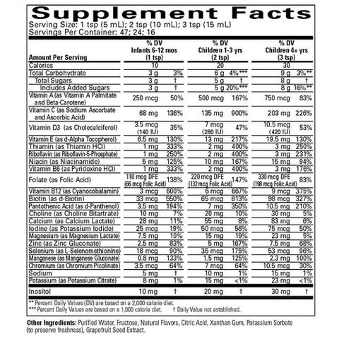 Child Life Essentials, Multi Vitamin & Mineral, 8 FL Oz