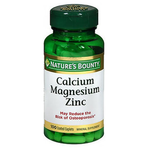 Nature's Bounty, Calcium Magnesium Zinc Caplets, 24 X 100 Caplets