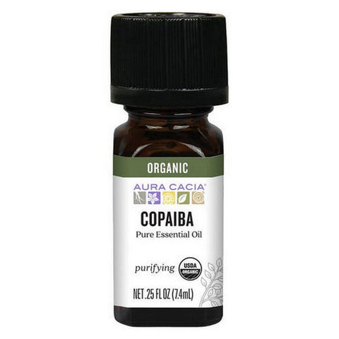 Aura Cacia, Organic Essential Oil, Copaiba .25Oz