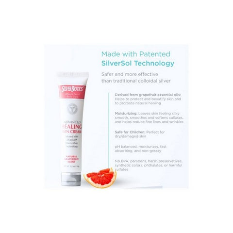 Silver Biotics (American Biotech Labs), Healing Skin Cream, GrapeFruit 3.4 Oz