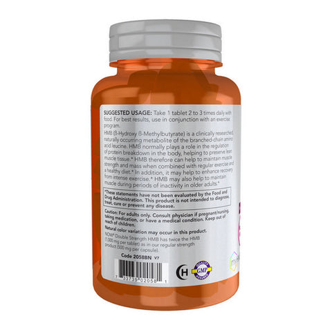 Now Foods, HMB Double Strength, 1000 mg, 90 Tabs