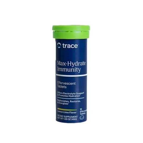 Trace Minerals, Max-Hydrate Immunity, Lemon Lime Flavor 10 Tabs