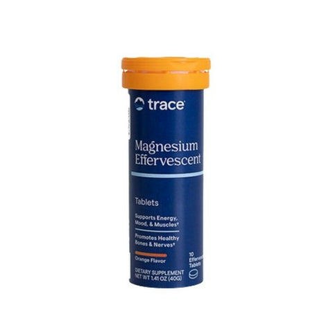 Trace Minerals, Magnesium Effervescent, 150 mg, Orange Flavor 8 Count