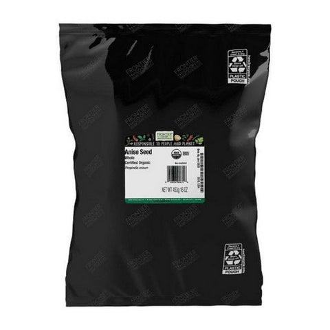 Frontier Coop, Organic Whole Anise Seed, 16 Oz