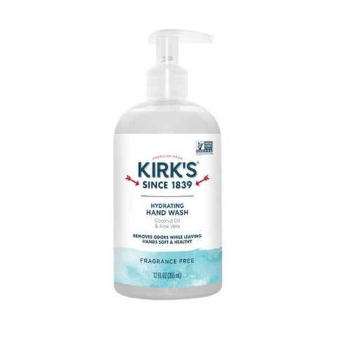 Kirk's Natural Products, Hand Soap, Fragrance Free 12 Oz