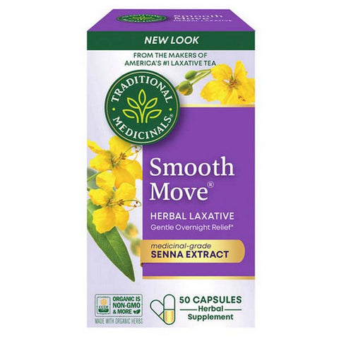 Traditional Medicinals, Smooth Move Senna, 50 Caps