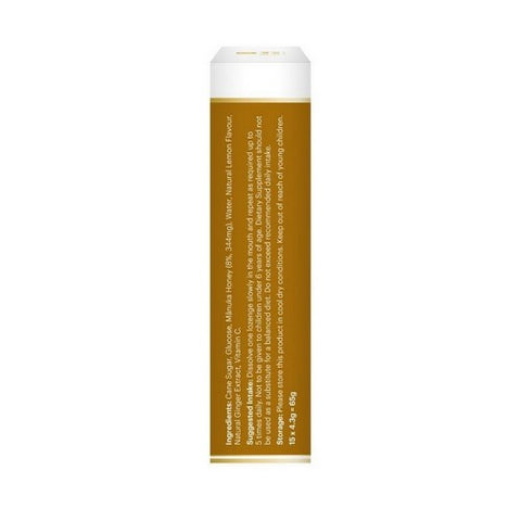 Manuka Health, Honey Lozenges, Ginger & Lemon 15 Lozenges