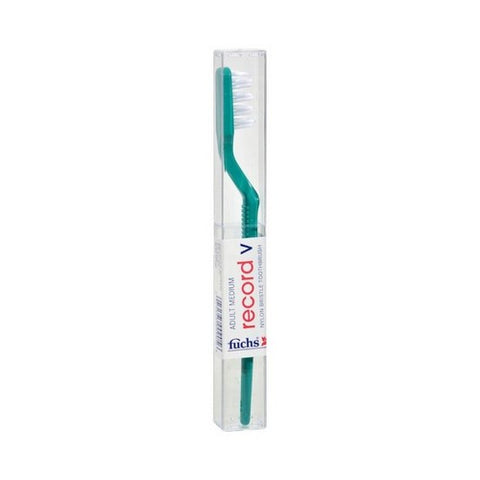 Fuchs Child/ Adult Toothbrushes, Record V Nylon Toothbrush, Medium 1 EACH