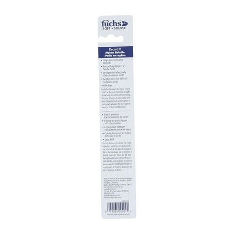 Fuchs Child/ Adult Toothbrushes, Record V Nylon Toothbrush, Soft 1 EACH