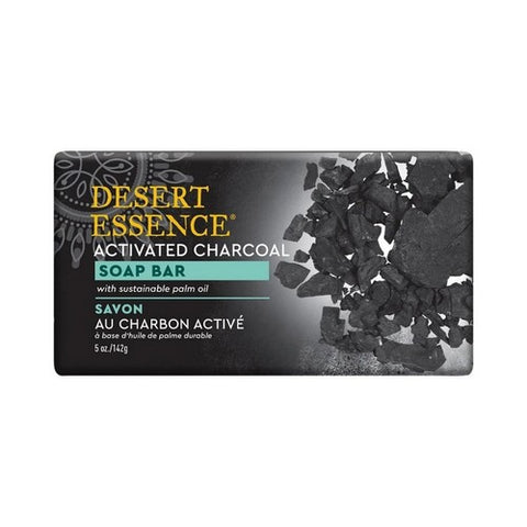 Desert Essence, Activated Charcoal Soap Bar, 5 Oz