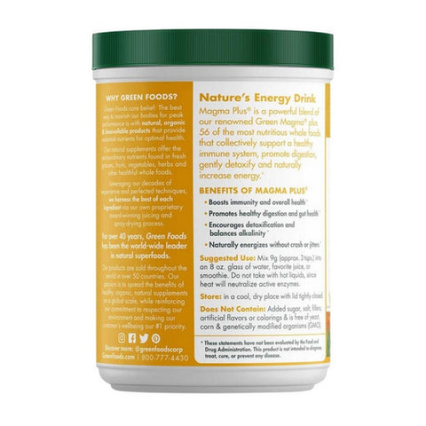 Green Foods Corporation, Magma Plus, 10.5 Oz