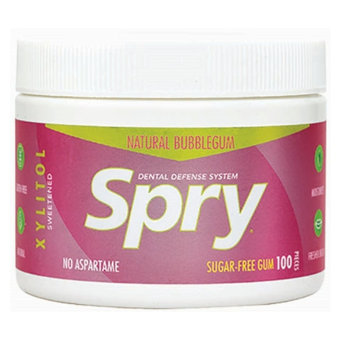 Xlear Inc, Spry Chewing Gum, Bubble Gum 100 Count