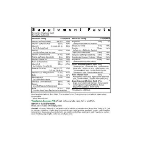 Rainbow Light, High Potency Men's One Daily Multivitamin, 30 Tablets