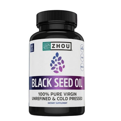 Zhou Nutrition, Black Seed Oil, 60 Veg Caps