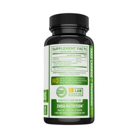 Zhou Nutrition, Energy + Focus, 60 Veg Caps