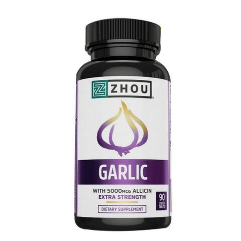 Zhou Nutrition, Garlic Extra Strength, 90 Coated Tablets