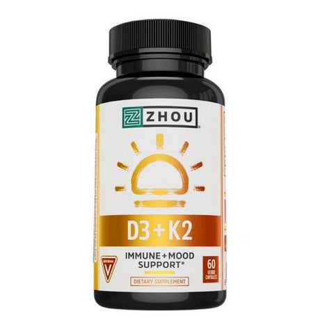 Zhou Nutrition, K2 + D3, 60 Veg Caps