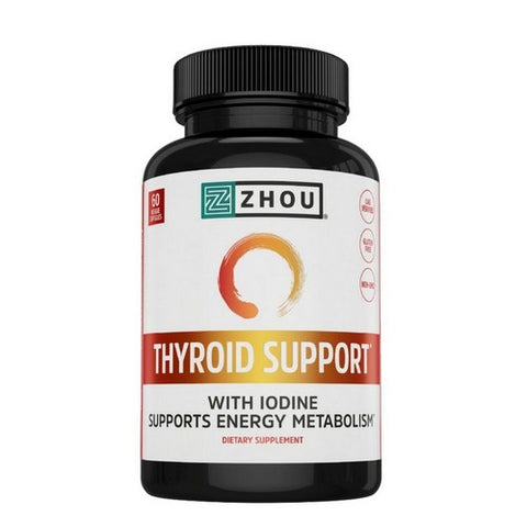 Zhou Nutrition, Thyroid Support with Iodine, 60 Veg Caps