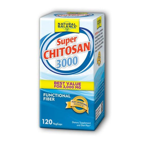 Natural Balance (Formerly known as Trimedica), Super Chitosan 3000, 120 Veg Caps