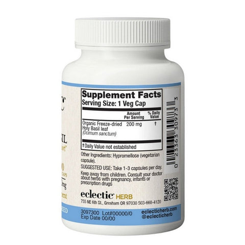 Eclectic Herb, Holy Basil, 90 Caps