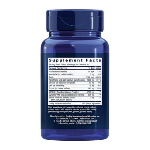 Life Extension, Hair-Skin & Nails Collagen Plus Formula, 120 Tabs