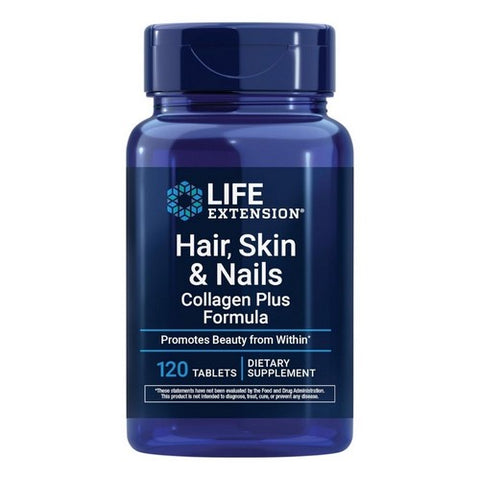 Life Extension, Hair-Skin & Nails Collagen Plus Formula, 120 Tabs
