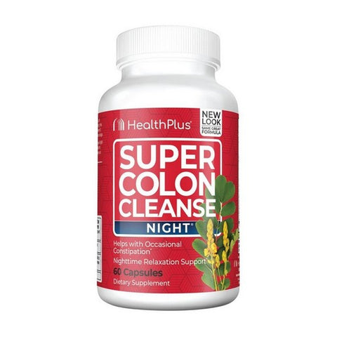Health Plus, Super Colon Cleanse Night, 60 Caps