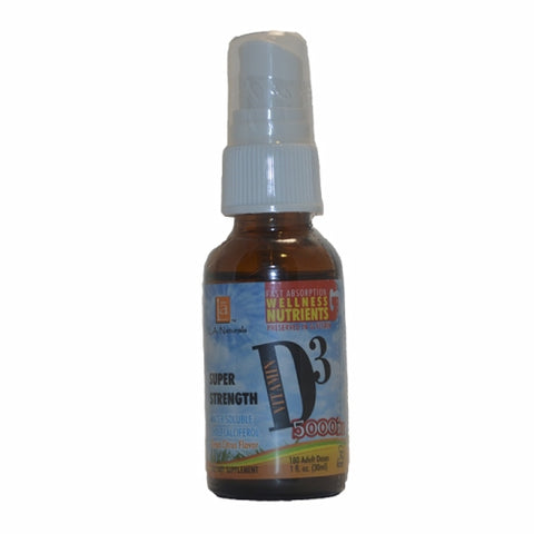 L. A .Naturals, D3 MCT Super Strength Spray, 5,000 IU, 1 Oz