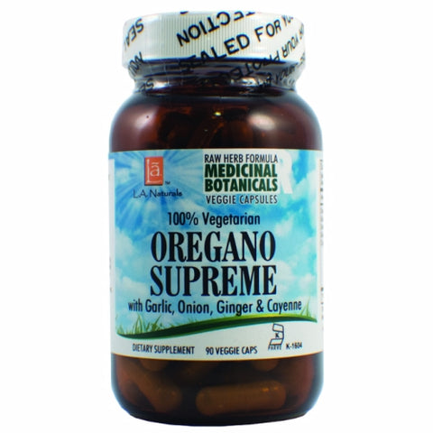 L. A .Naturals, Oregano Supreme Raw Formula, 90 Veg Caps
