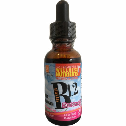 L. A .Naturals, Vitamin B12 Cyano, 5000 mcg, 1 Oz