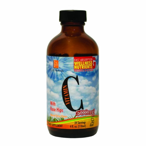 L. A .Naturals, Liquid Vitamin C, 500 mg, 4 Oz