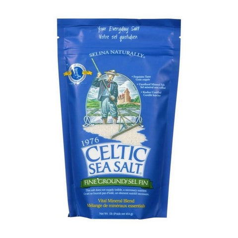 Celtic Sea Salt, Fine Ground Sea Salt, 16 Oz