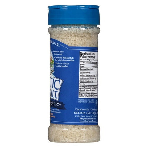 Celtic Sea Salt, Light Grey Coarse Salt Shaker, 8 Oz